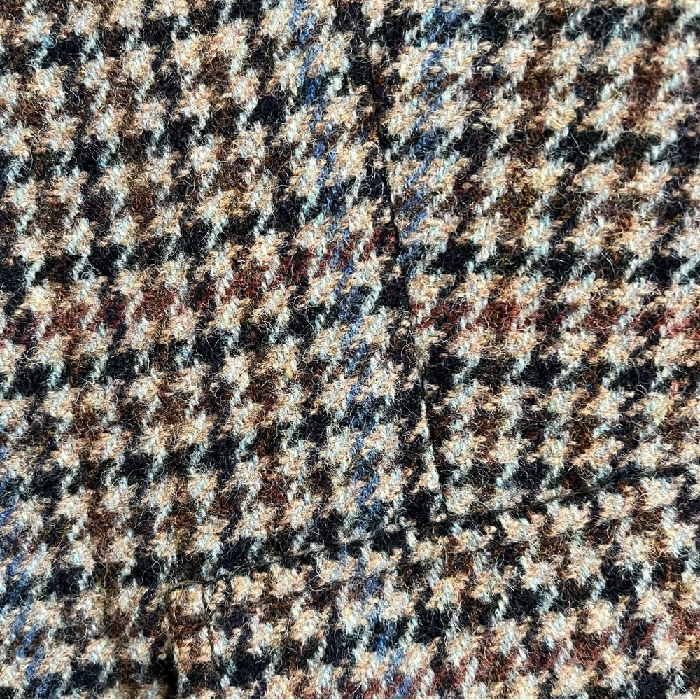 LIKE NEW J Crew Brown Multi Houndstooth Wool-Blend Blazer - Picture 3 of 12